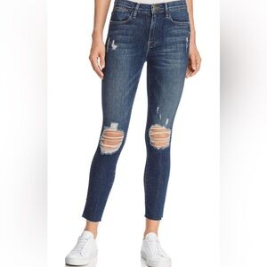 Frame Denim Women's Blue Distressed Jeans